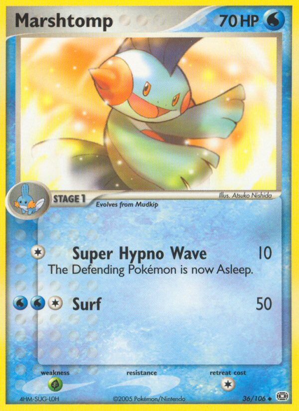 Marshtomp – Emerald 36/106 Pokémon card