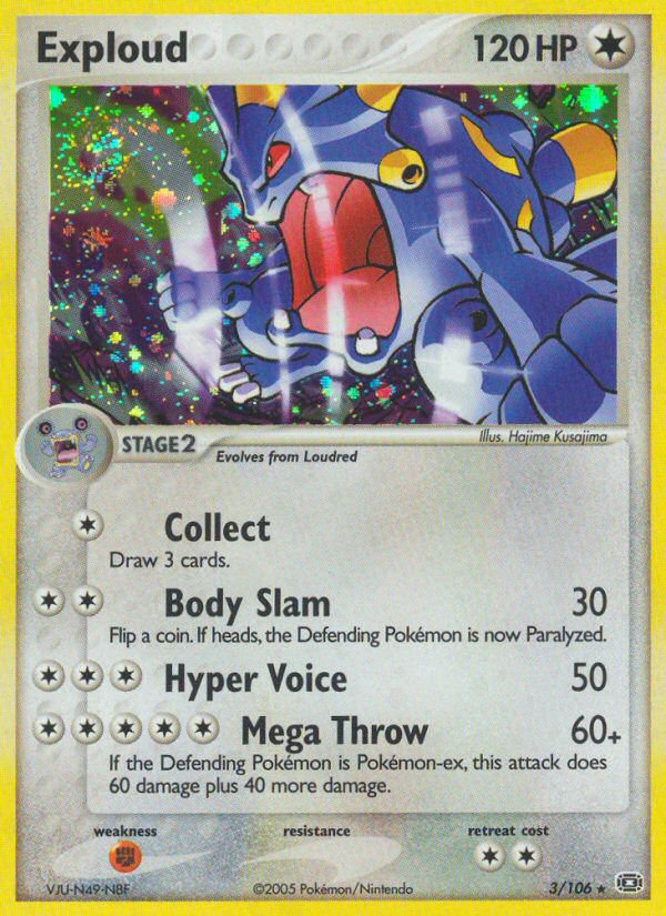 Exploud – Emerald 3/106 Pokémon card