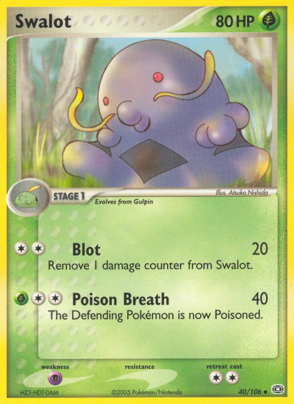 Swalot – Emerald 40/106 Pokémon card