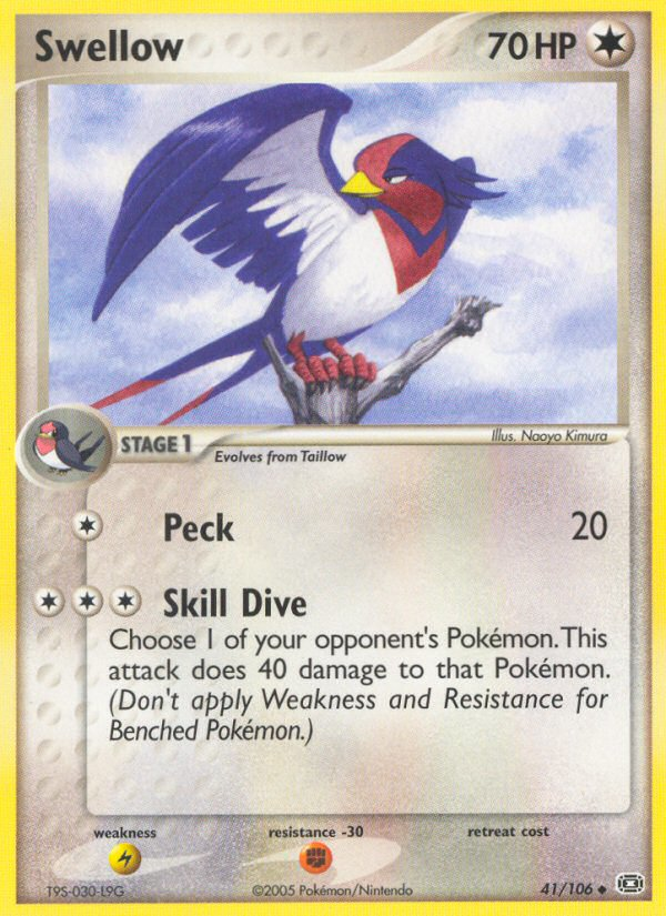Swellow – Emerald 41/106 Pokémon card