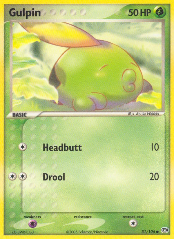 Gulpin – Emerald 51/106 Pokémon card