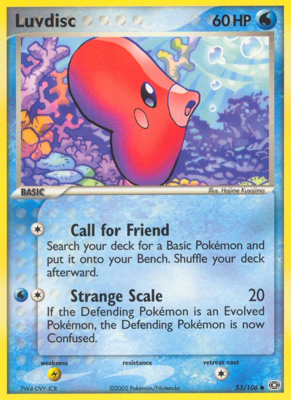 Luvdisc – Emerald 53/106 Pokémon card