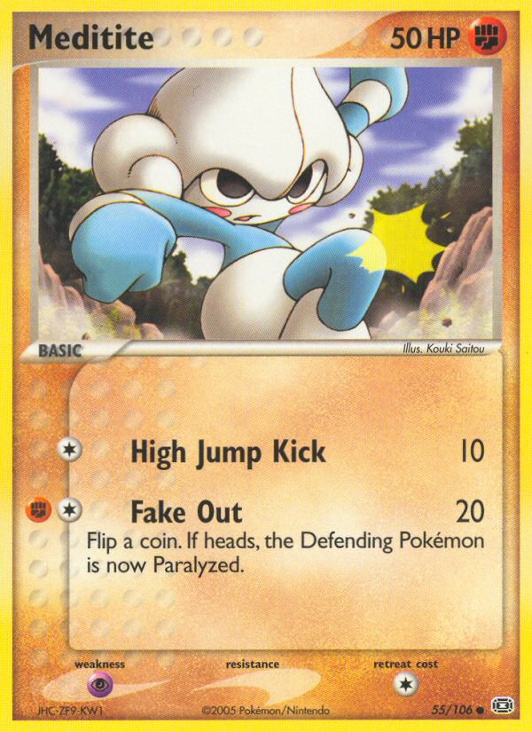 Meditite – Emerald 55/106 Pokémon card