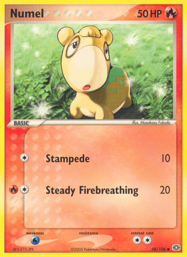 Numel – Emerald 58/106 Pokémon card