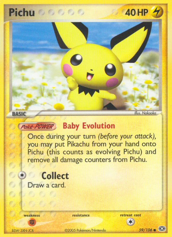 Pichu – Emerald 59/106 Pokémon card