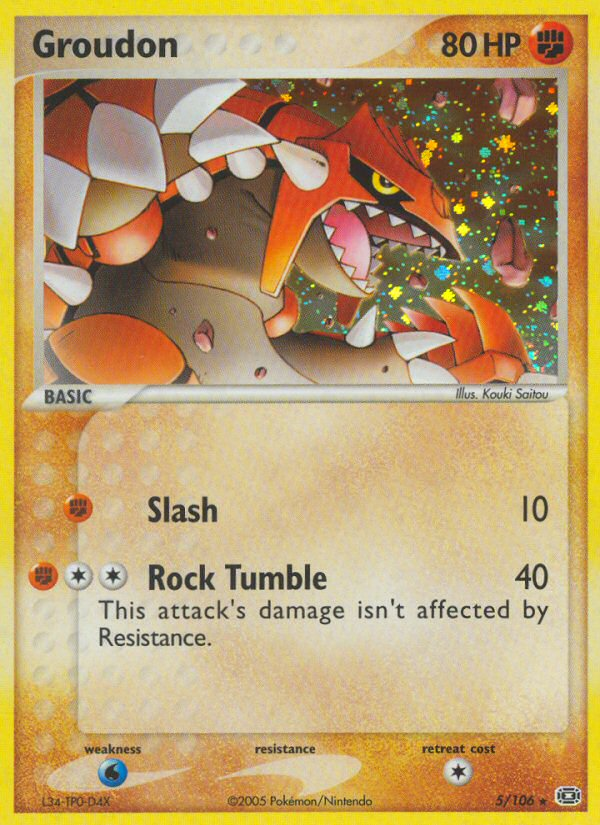 Groudon – Emerald 5/106 Pokémon card
