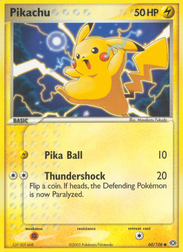 Pikachu – Emerald 60/106 Pokémon card