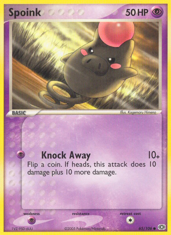 Spoink – Emerald 65/106 Pokémon card