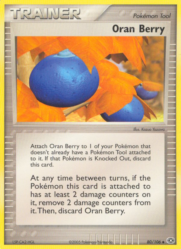 Oran Berry – Emerald 80/106 Pokémon card