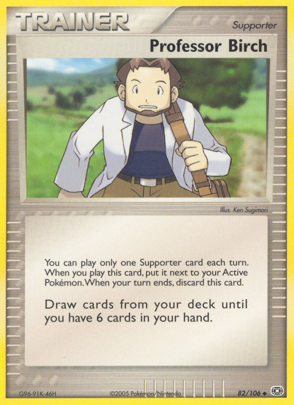 Professor Birch – Emerald 82/106 Pokémon card