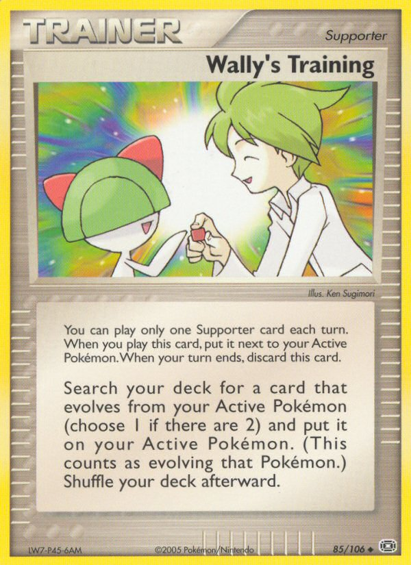 Wally's Training – Emerald 85/106 Pokémon card