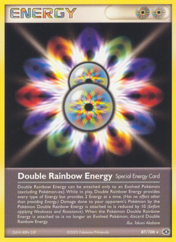 Double Rainbow Energy – Emerald 87/106 Pokémon card