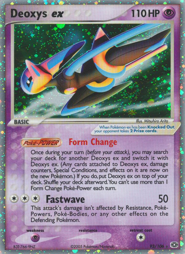 Deoxys ex – Emerald 93/106 Pokémon card