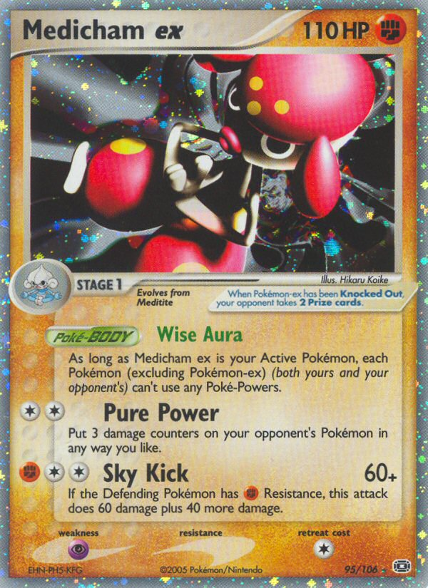 Medicham ex – Emerald 95/106 Pokémon card