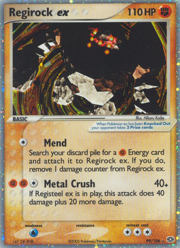 Regirock ex – Emerald 99/106 Pokémon card