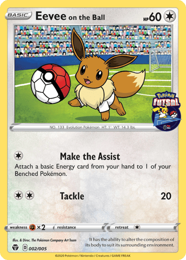 Eevee on the Ball - Pokémon Futsal Collection 2