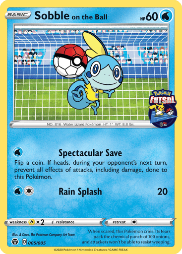 Sobble on the Ball - Pokémon Futsal Collection 5