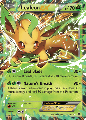 Leafeon-EX - Generations 10