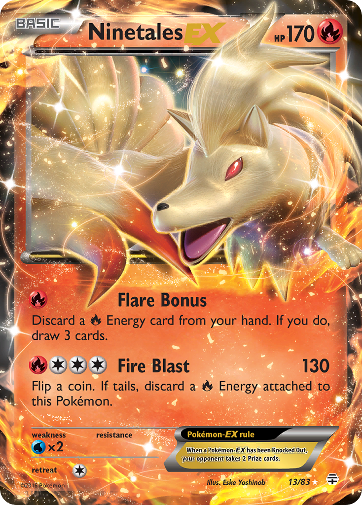 Ninetales-EX – Generations 13/83 Pokémon card