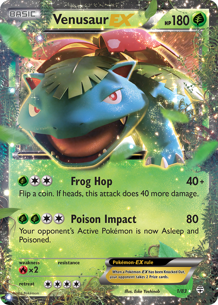 Venusaur-EX – Generations 1/83 Pokémon card