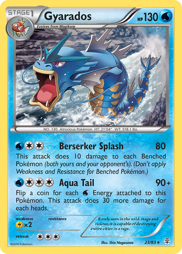 Gyarados – Generations 23/83 Pokémon card