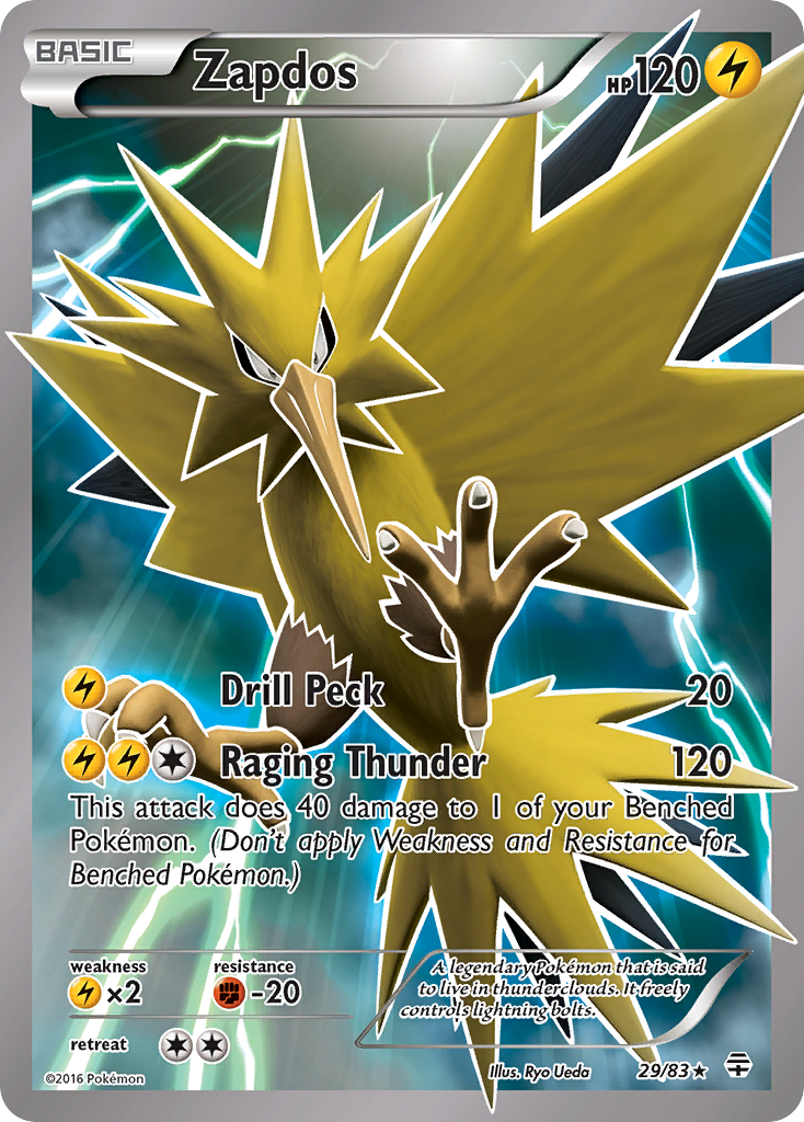 Zapdos – Generations 29/83 Pokémon card