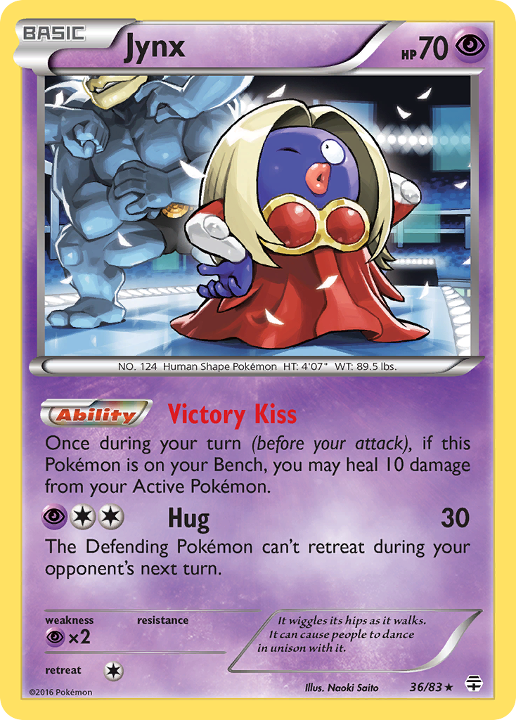 Jynx – Generations 36/83 Pokémon card