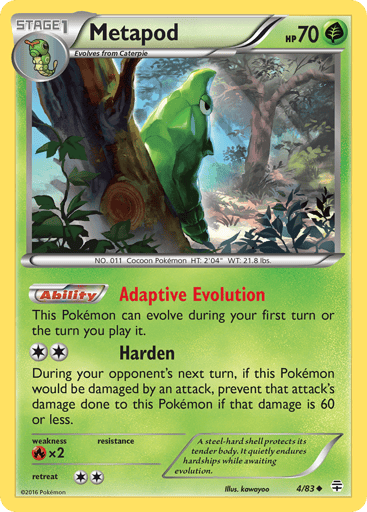 Metapod - Generations 4