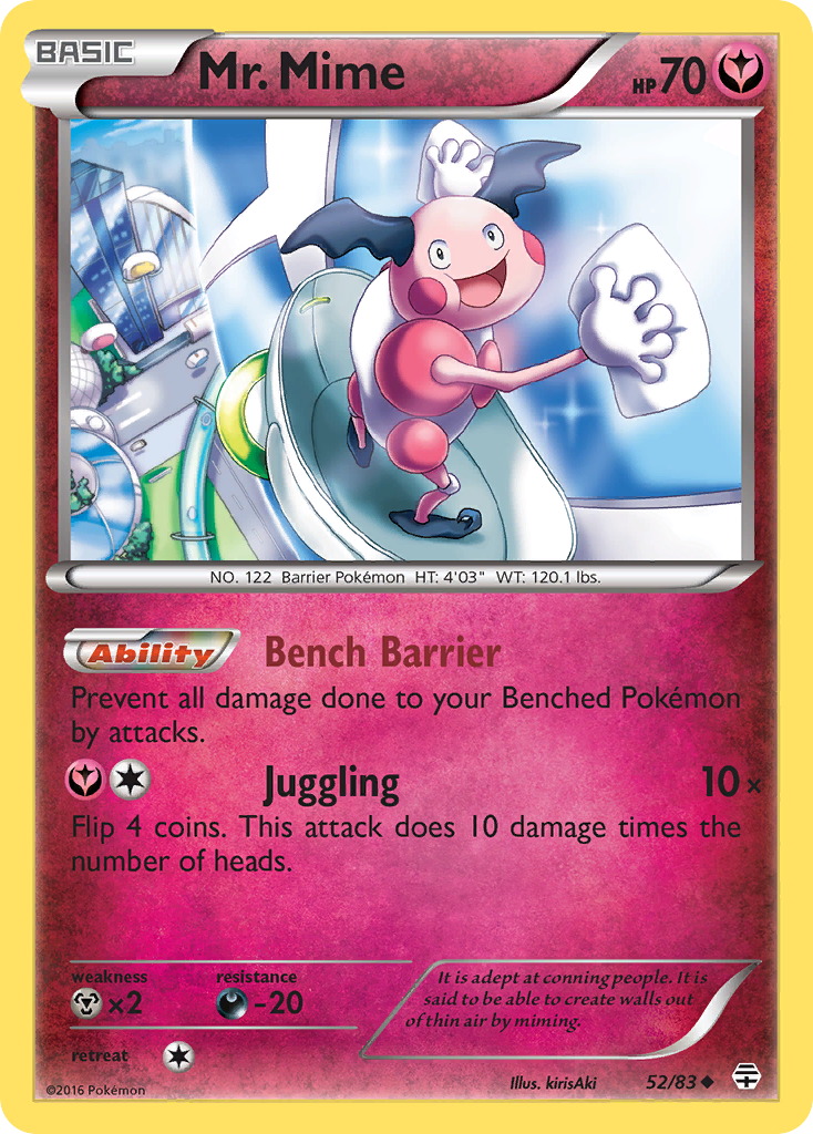 Mr. Mime – Generations 52/83 Pokémon card