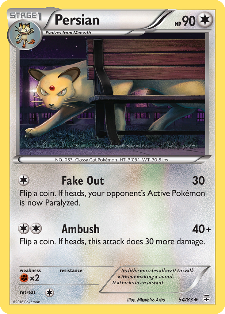 Persian – Generations 54/83 Pokémon card