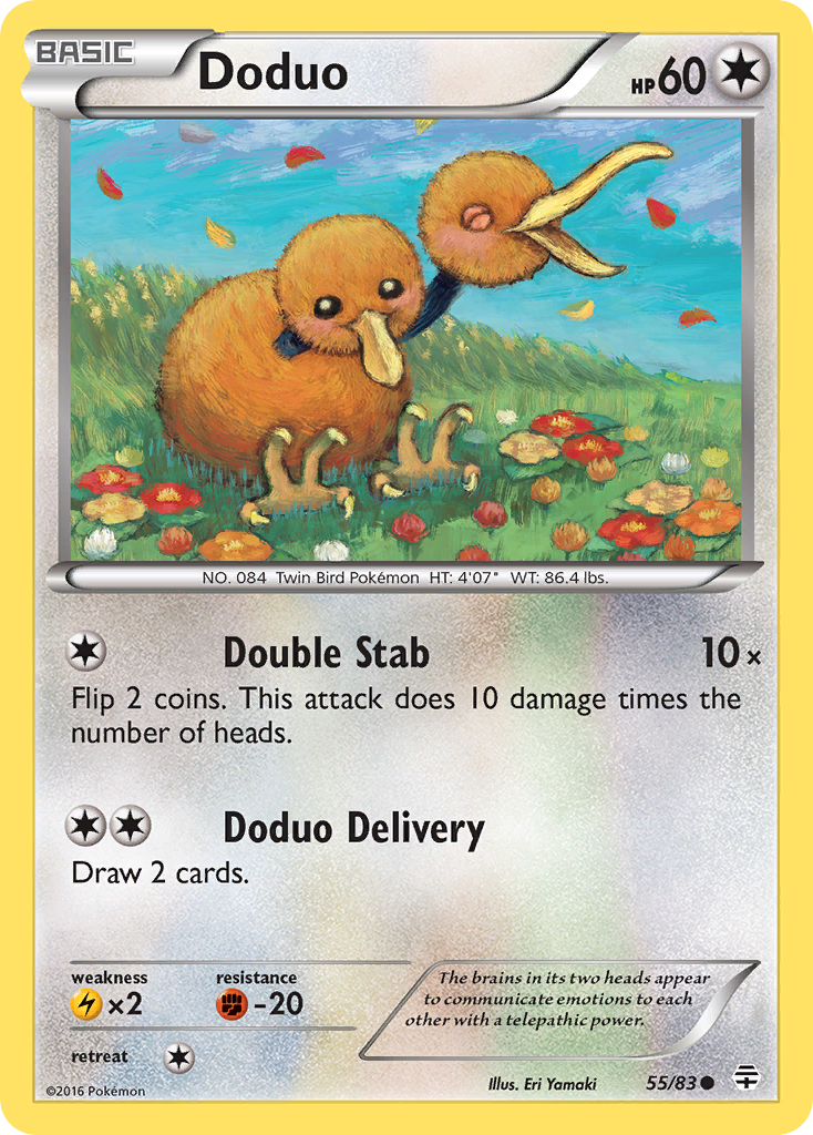 Doduo – Generations 55/83 Pokémon card