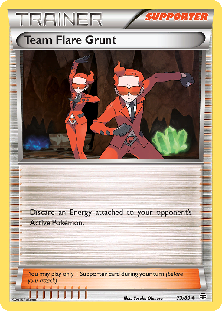 Team Flare Grunt – Generations 73/83 Pokémon card