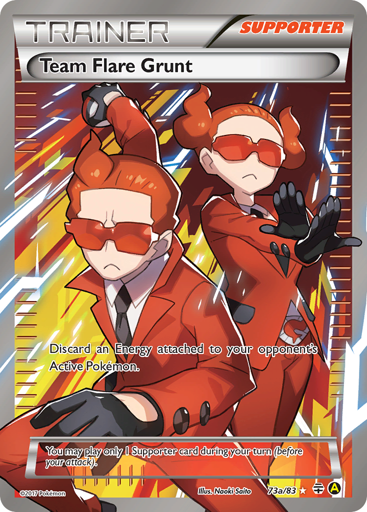Team Flare Grunt – Generations 73a/83 Pokémon card