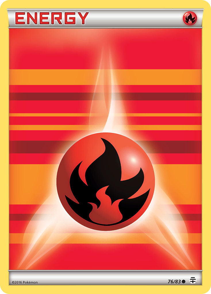 Fire Energy – Generations 76/83 Pokémon card