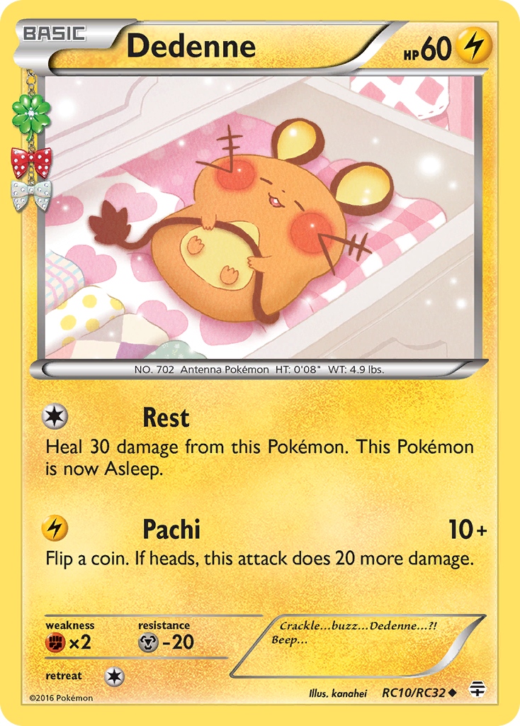 Dedenne – Generations RC10/RC32 Pokémon card