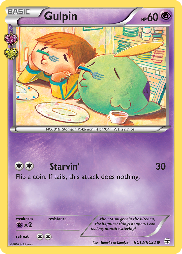 Gulpin – Generations RC12/RC32 Pokémon card