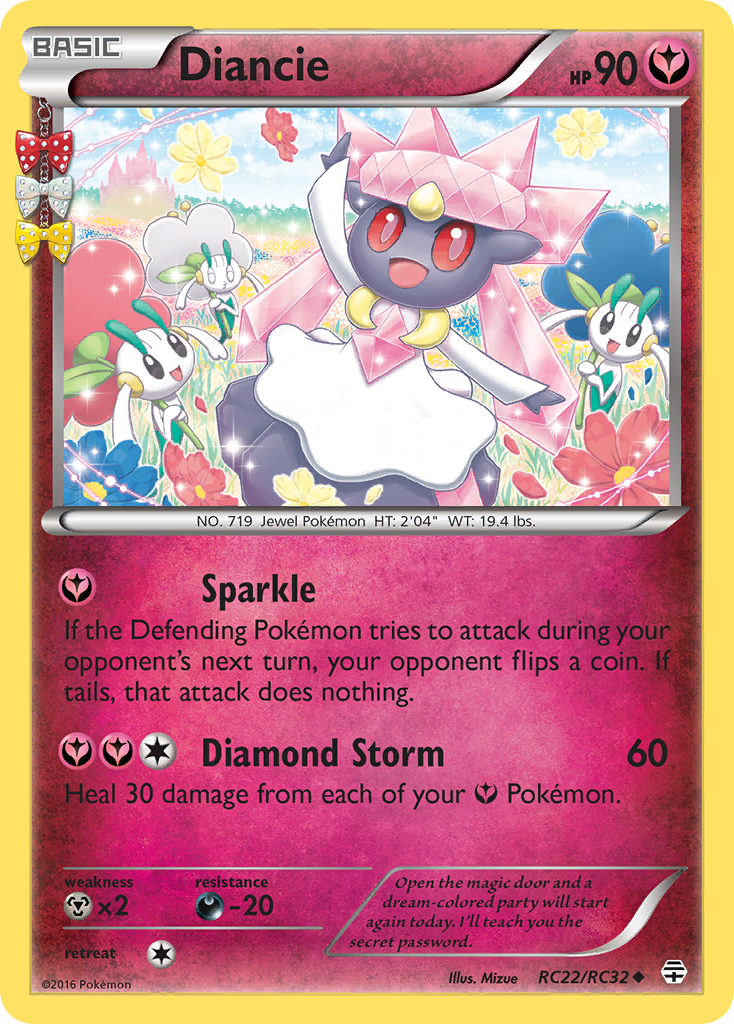 Diancie – Generations RC22/RC32 Pokémon card