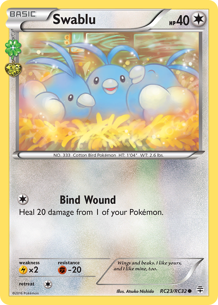 Swablu – Generations RC23/RC32 Pokémon card