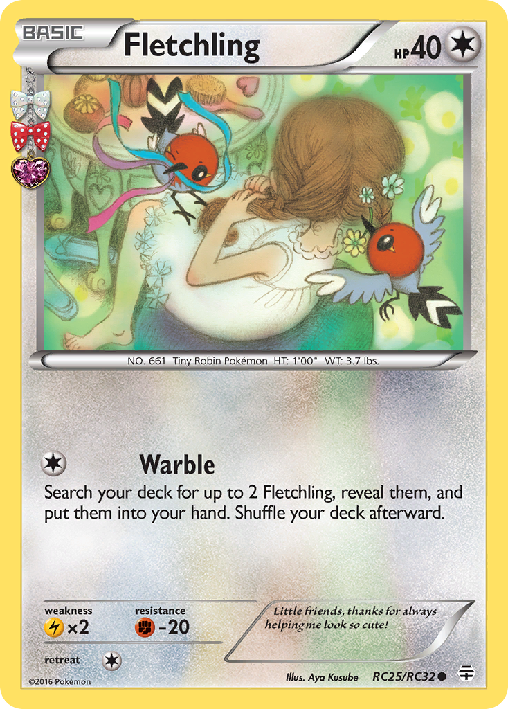 Fletchling – Generations RC25/RC32 Pokémon card