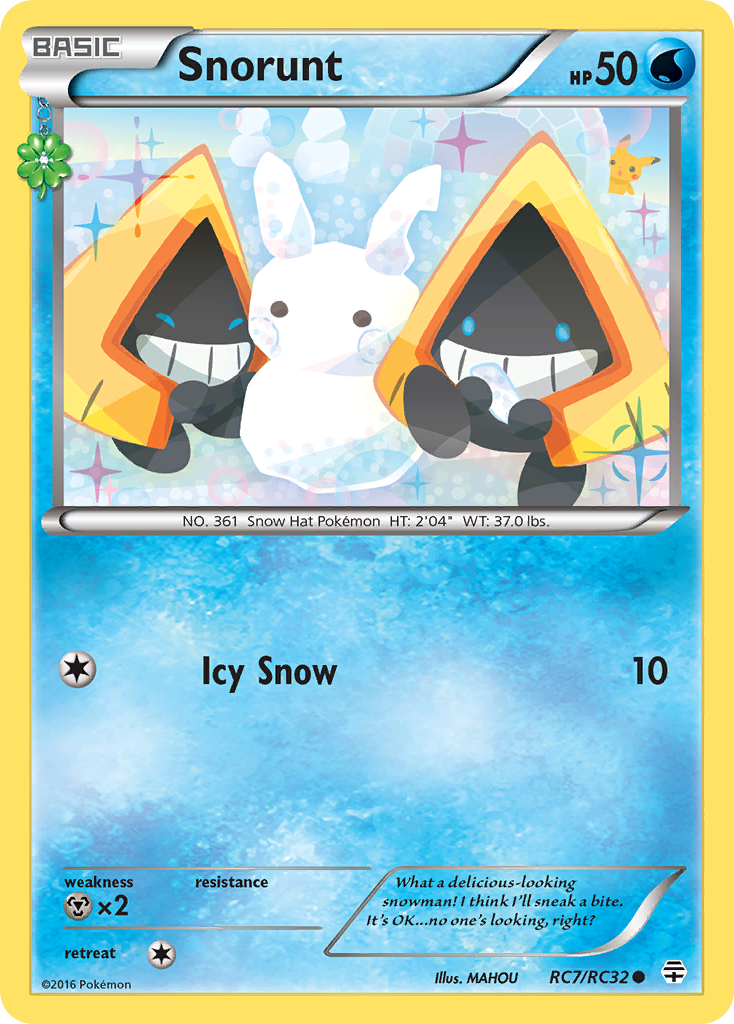 Snorunt – Generations RC7/RC32 Pokémon card