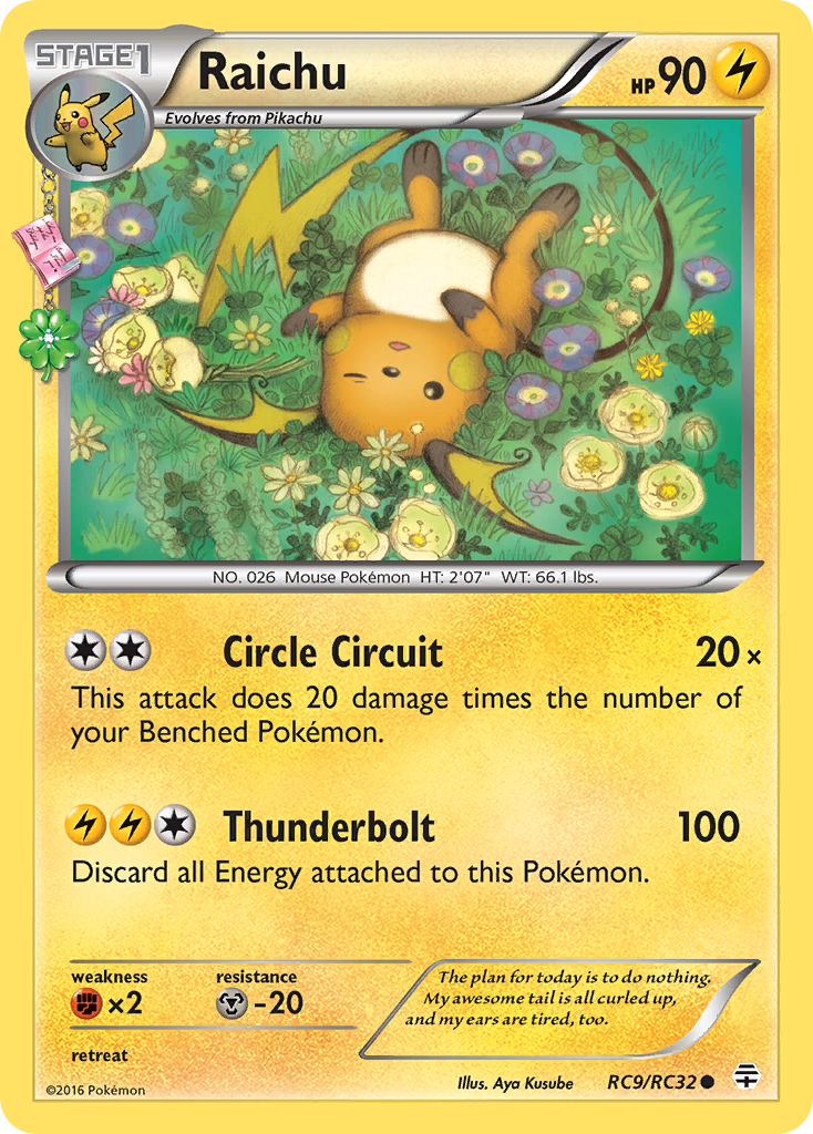 Raichu – Generations RC9/RC32 Pokémon card