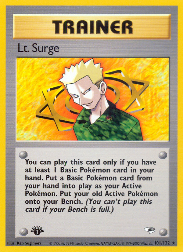 Lt. Surge – Gym Heroes 101/132 Pokémon card