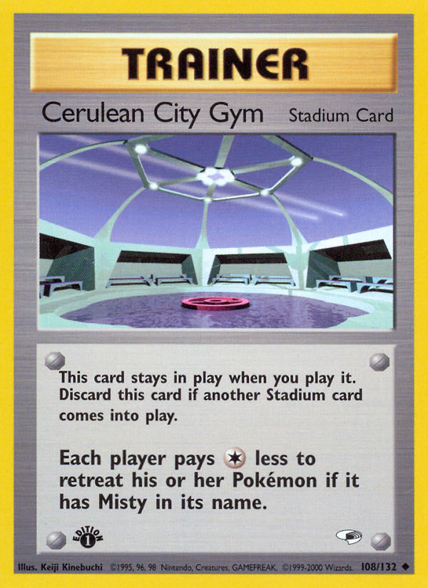 Cerulean City Gym – Gym Heroes 108/132 Pokémon card