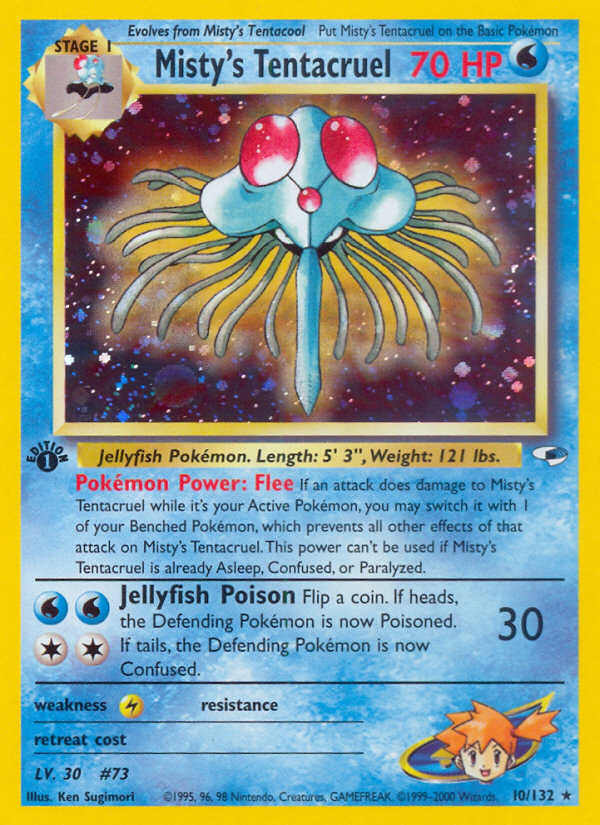 Misty's Tentacruel – Gym Heroes 10/132 Pokémon card