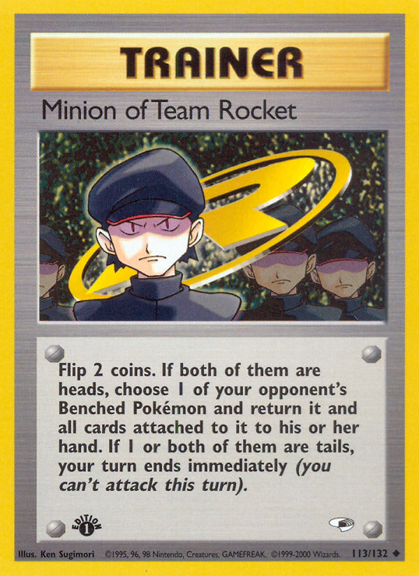 Minion of Team Rocket – Gym Heroes 113/132 Pokémon card