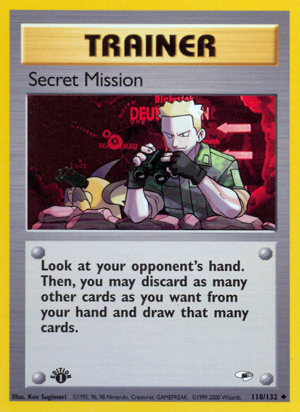 Secret Mission – Gym Heroes 118/132 Pokémon card