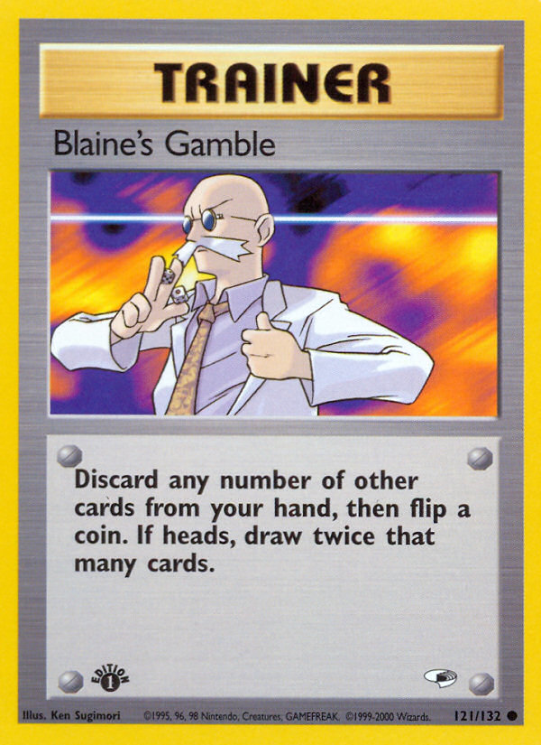 Blaine's Gamble – Gym Heroes 121/132 Pokémon card
