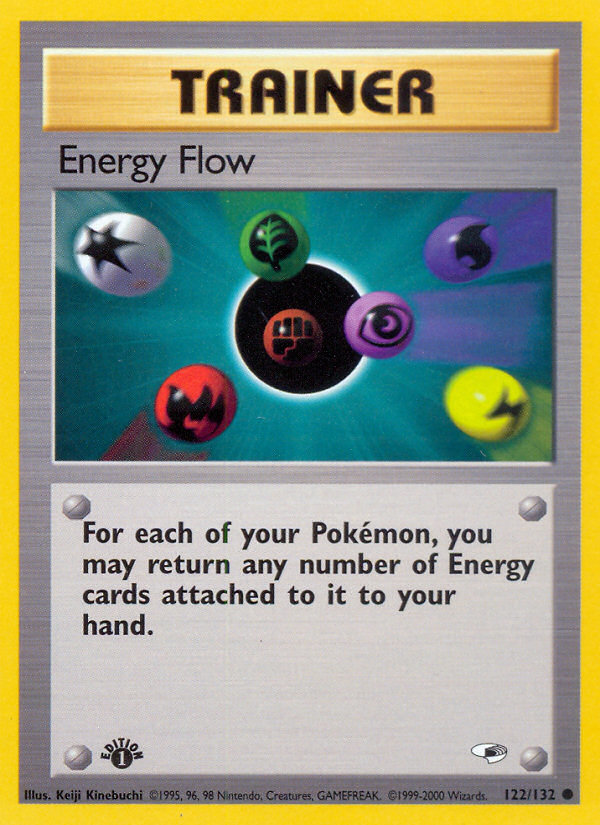 Energy Flow – Gym Heroes 122/132 Pokémon card