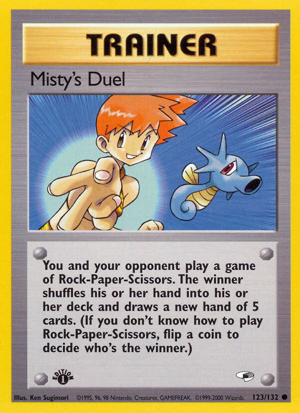 Misty's Duel – Gym Heroes 123/132 Pokémon card