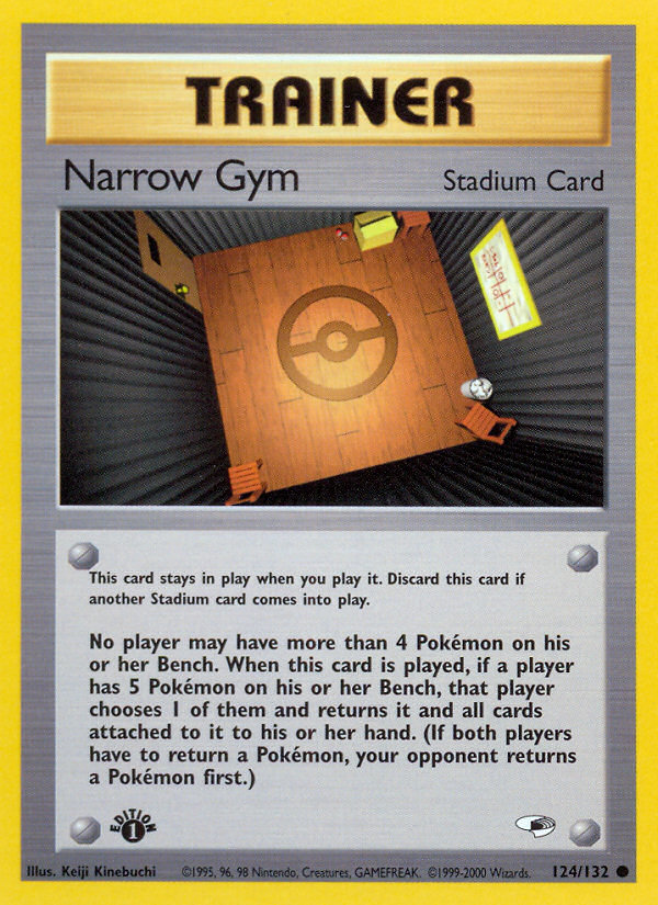 Narrow Gym – Gym Heroes 124/132 Pokémon card